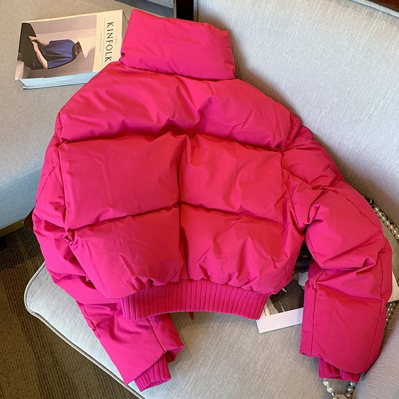 Bright Fuchsia Warm Parka Coat - Nxt Moda