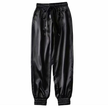 Solid High Waist Loose Harem Pants - Nxt Moda