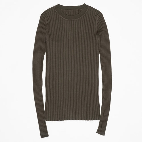 Women Sweater Pullover Basic Rib Sweater - Nxt Moda