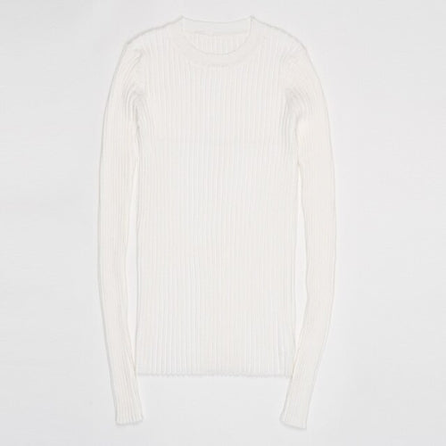 Women Sweater Pullover Basic Rib Sweater - Nxt Moda