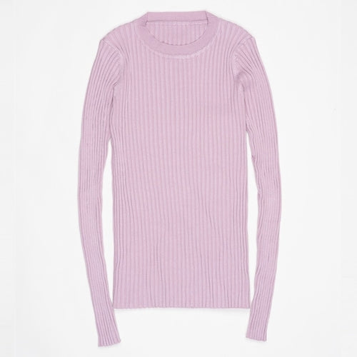 Women Sweater Pullover Basic Rib Sweater - Nxt Moda