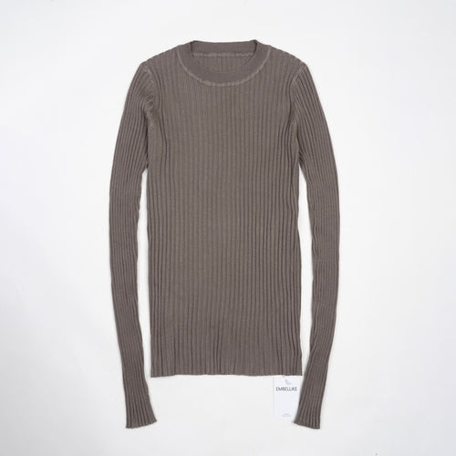 Women Sweater Pullover Basic Rib Sweater - Nxt Moda